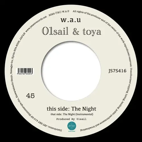 01sail & Toya The Night – 7-INCH SINGLE