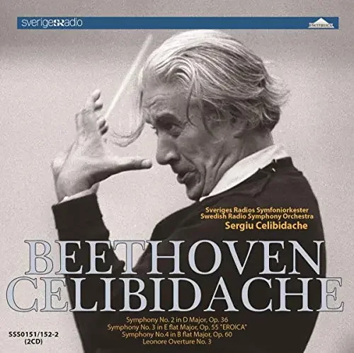 Beethoven (1770-1827) – Sym, 2, 3, 4, Celibidache / Swedish Rso +leonore Overture, 3, – Import 2 CD
