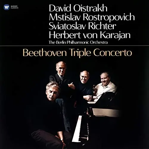 Beethoven (1770-1827) – Triple Concerto Oistrakh(Vn)Rostropovich(Vc)Sviatoslav Richter(P)Karajan / Bpo – Import LP Record