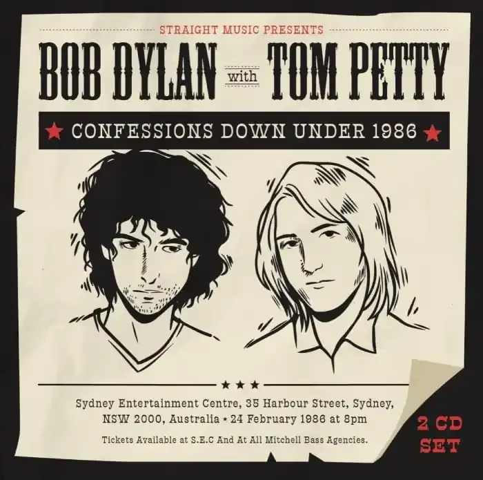 Bob Dylan / Tom Petty – Confessions Down Under 1986 – Import CD
