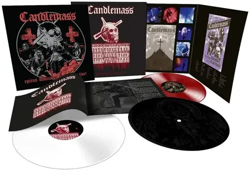 Candlemass Tritonus Nights – 3LP Red, White & Black Etched Vinyl Boxset – VINYL LP