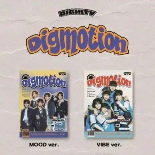 Dignity Digmotion – Random Cover – incl. 72pg Photobook, 2 Photocards, Postcard, 4-Cut Photo, Sticker, Book + Poster – COMPACT DISCS
