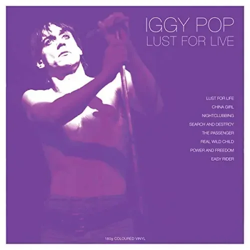 Iggy Pop – Lust For Live (White Vinyl) – Import LP Record