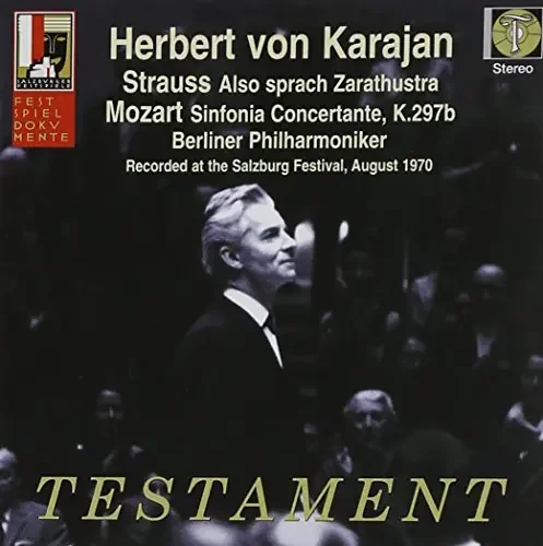Strauss, Richard (1864-1949) – Also Sprach Zarathustra Karajan / Bpo +mozart Sinfonia Concertante K, 297b Salzburg – Import CD